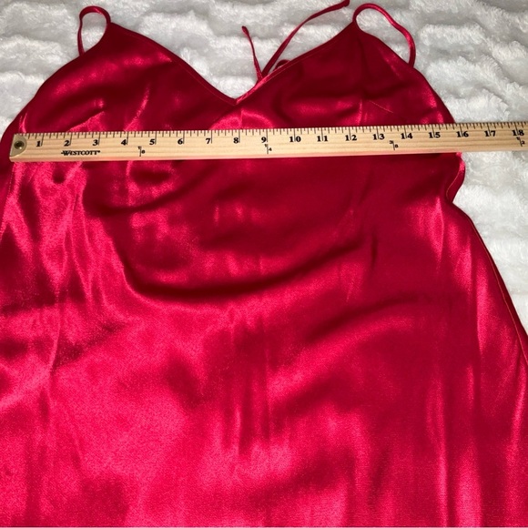 NWT Rumored Low Tide Maxi Slip Dress M Chili Pepper Red Dutchess Formal Long - Picture 7 of 10